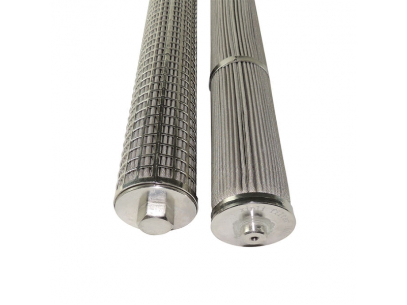 316L High Temperature Resistance Pleated Stainless Steel Micron Melt Filter Element For Liquid Filter